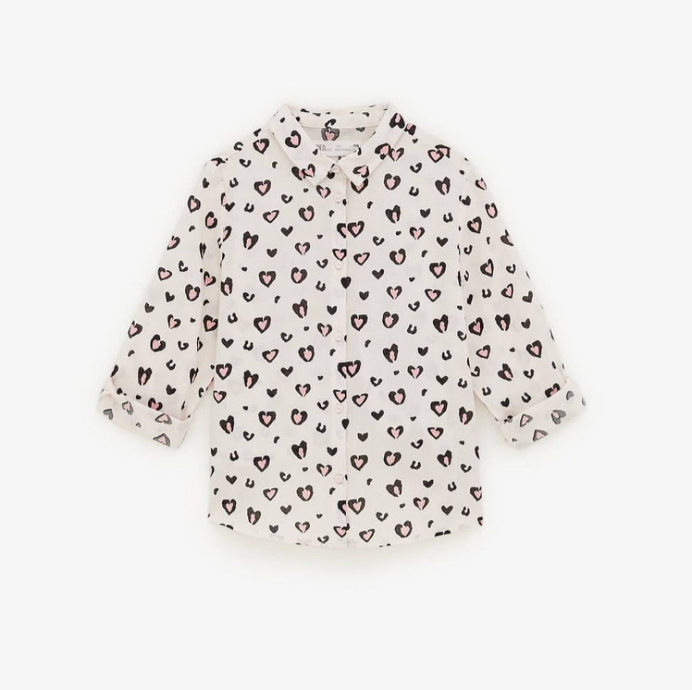 BNWT ZARA GIRLS BUTTON UP SHIRT